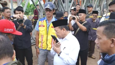 Gubernur Jambi Al Haris Tinjau Pembangunan Jembatan Bailey di Jalinsum Bungo, Target Rampung Minggu